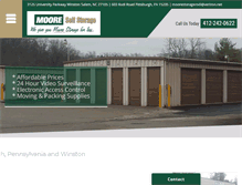 Tablet Screenshot of mooreselfstorage.com